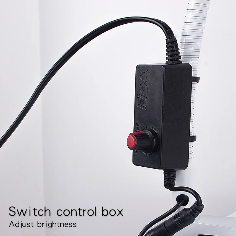 Увеличительное стекло с клипсой 10x увеличительное белое Оптическое гусиной шеей