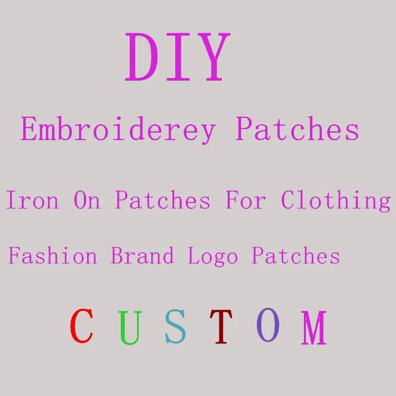

custom embroidered patch iron on patches for clothing brand logo patch stickers for clothes stripes brand patch badges applique
