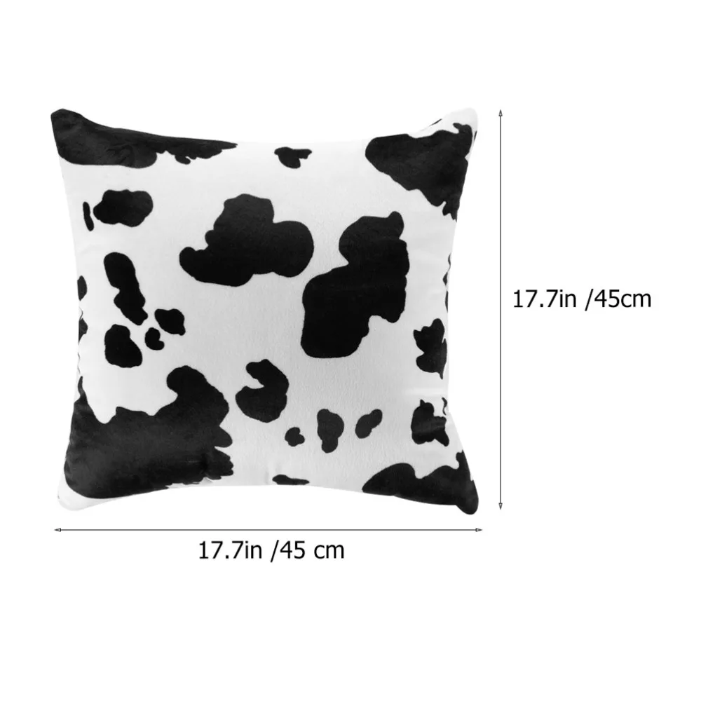 

2Pcs Pillowcase Pillow Cover Sofa Pillow Case Cow Pattern Cushion Cover