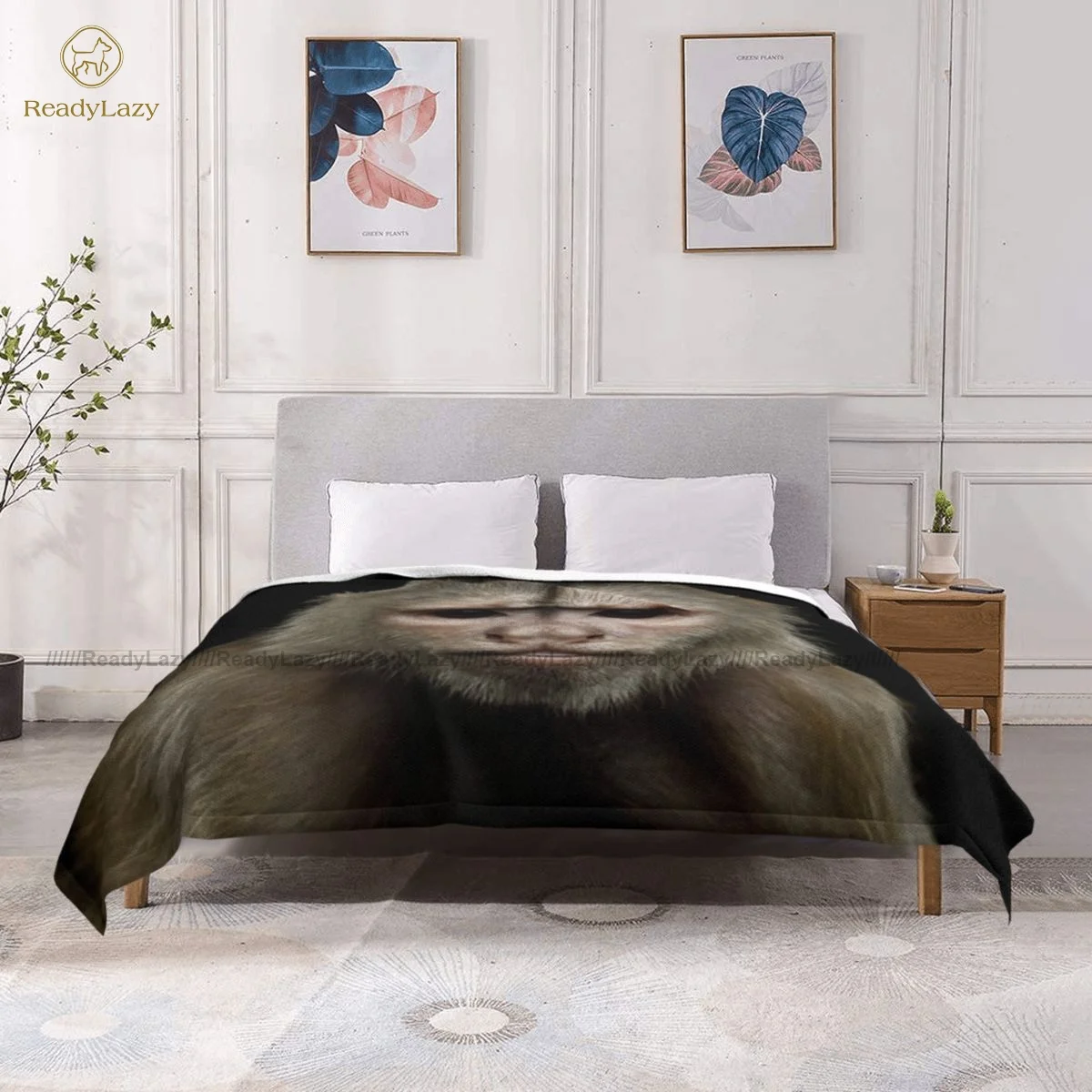 

Monkey Blanket Outdoor Super Soft Blanket Cheap Fluffy Sherpa Fleece Bedspread