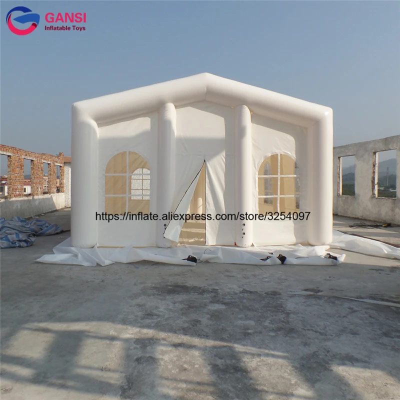 2019 белый цвет ткань Оксфорд сделано гигантские Свадебные Воздушные структуры