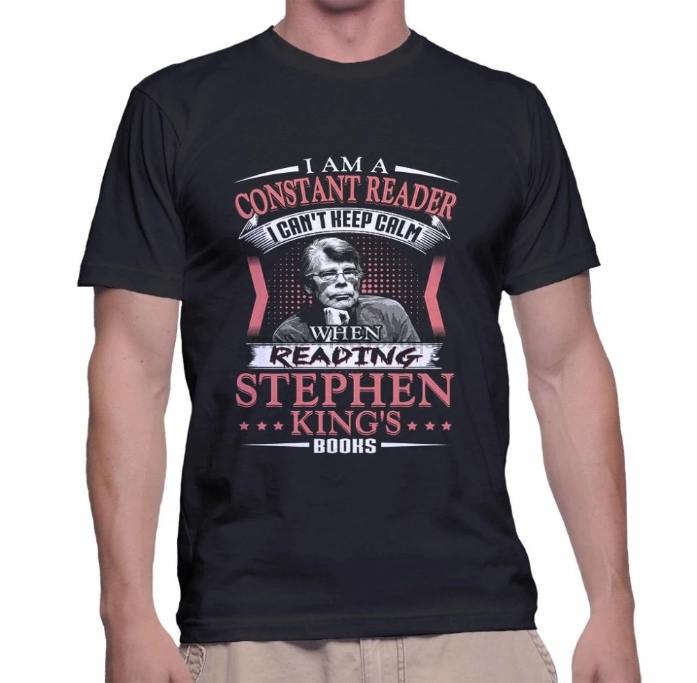100% Новые футболки Stephen King Constant Reader Размер S 2XL черный|Мужские футболки| |
