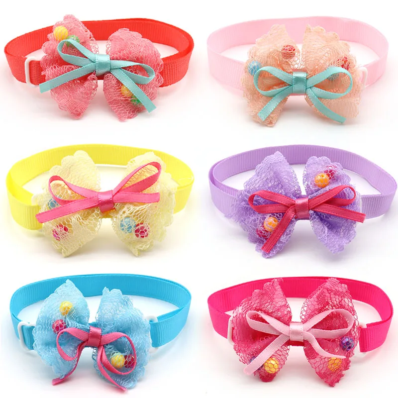 30/60 шт. Домашний питомец собака уход продукт пряжа бант для небольшой Средний