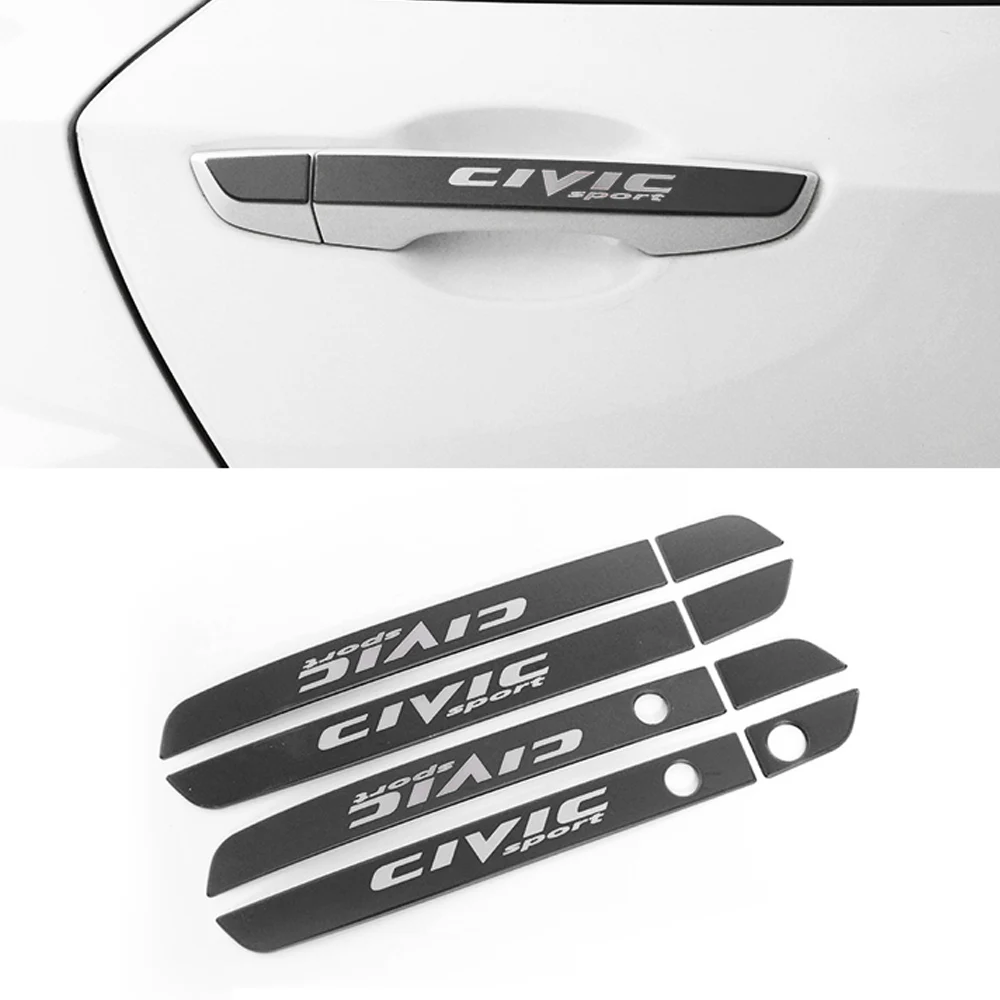 Нержавеющая сталь автомобильная дверная ручка Чаша отделка полоски Наклейка для