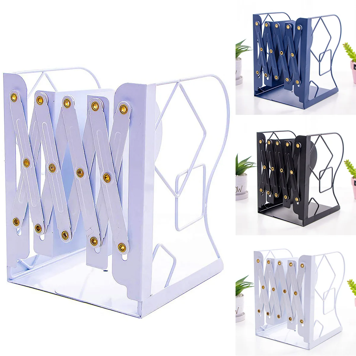 Органайзер для файлов книжная полка подставка книг регулируемая железная стойка