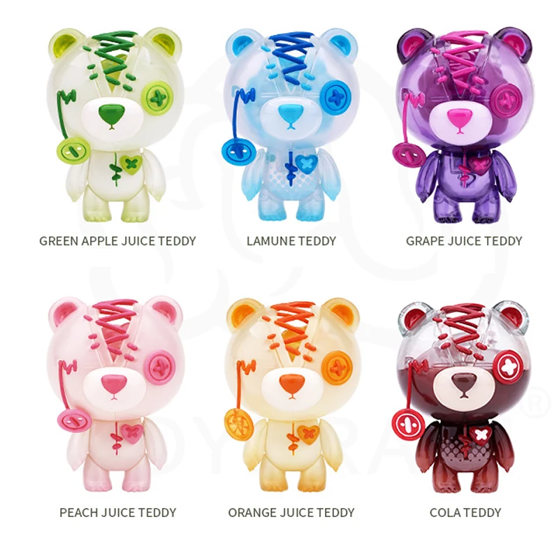 

Cute Tear Bear Blind Box Fruit Soda Series Doll Girl Birthday Gift Car Decoration Cute Vinyl Model Garage Kit Gift Gift Box
