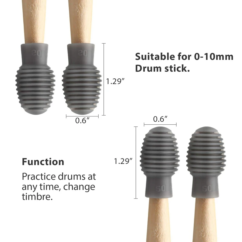 SOLO 4 шт. барабан бесшумный демпфер силиконовый бесшумные практические советы