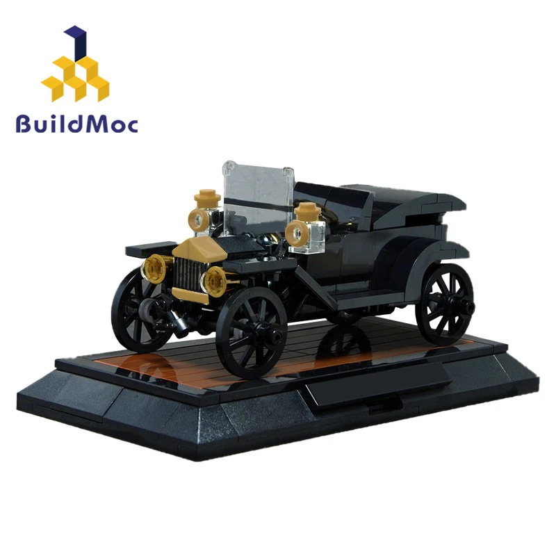 

MOC 1915 Model T Roadster Pickup Building Block Kit Horseless Carriage Retro Car SUV Vehicle Truck Brick Kid Brain Toys Gift