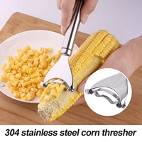 stainless steel corn stripper corns threshing device easy peeling corn kerneler peeler fruit vegetable tools corns stripper home