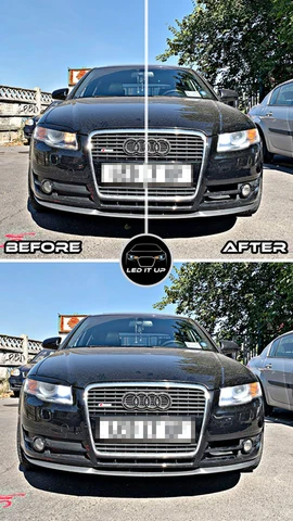 ​ 2 шт. светодиодные P21W BA15S 1156 DRL дневные ходовые огни для Audi A4 B7 Sedan 2004 2005 2006 2007 2008 canbus
