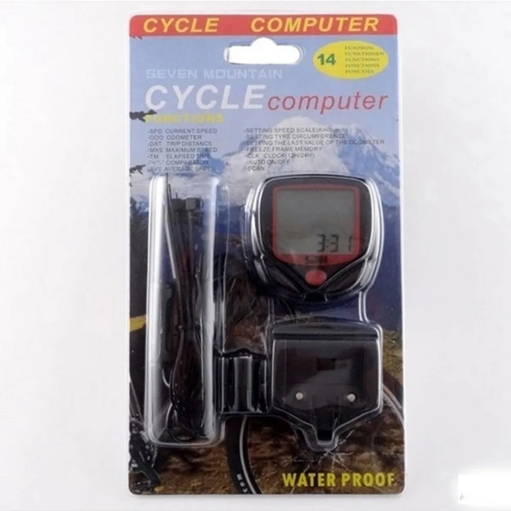 Велосипедный компьютер аксессуар для велосипеда с водонепроницаемым ЖК экраном
