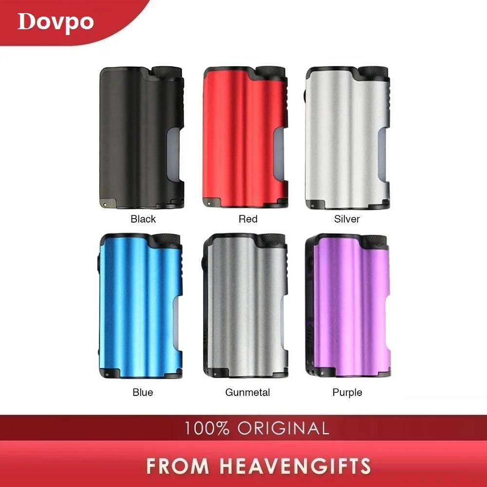Оригинальный DOVPO Topside 90 Вт Top Fill TC Squonk MOD с большой бутылкой 10 мл и OLED-экраном 0 96