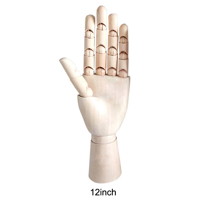 

Wooden Left/Right Hand Body Artist Model Jointed Articulated Wood Sculpture Mannequin DU55