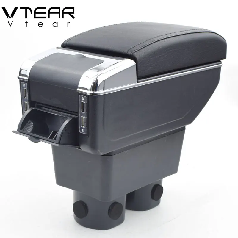 Vtear для Nissan Sentra Sylphy автомобиль Подлокотник кожаный подлокотник USB коробка для хранения в центральной консоли интерьер Запчасти и аксессуары для авто