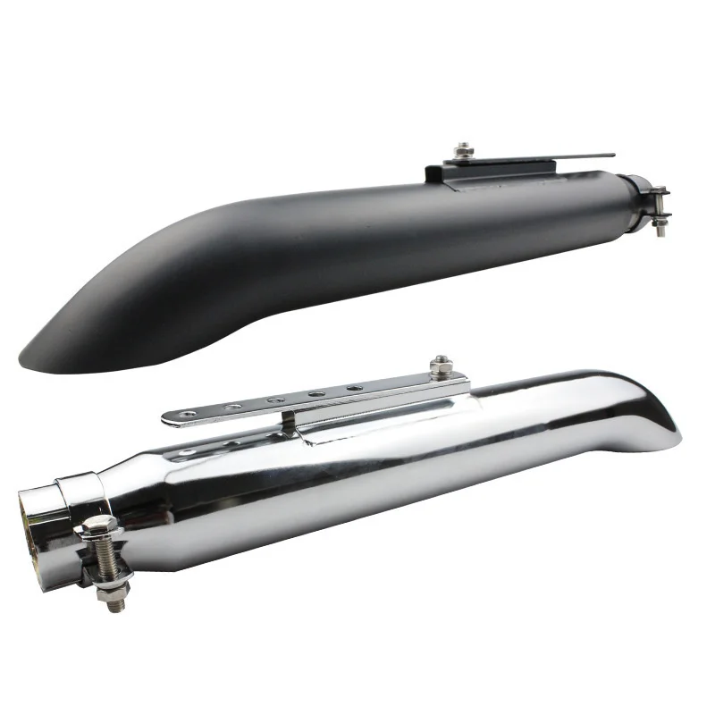 

Универсальная выхлопная труба для мотоцикла, Модифицированная выхлопная труба Кафе Racer с раздвижным кронштейном для Honda Yamaha Suzuki, 20 дюймов