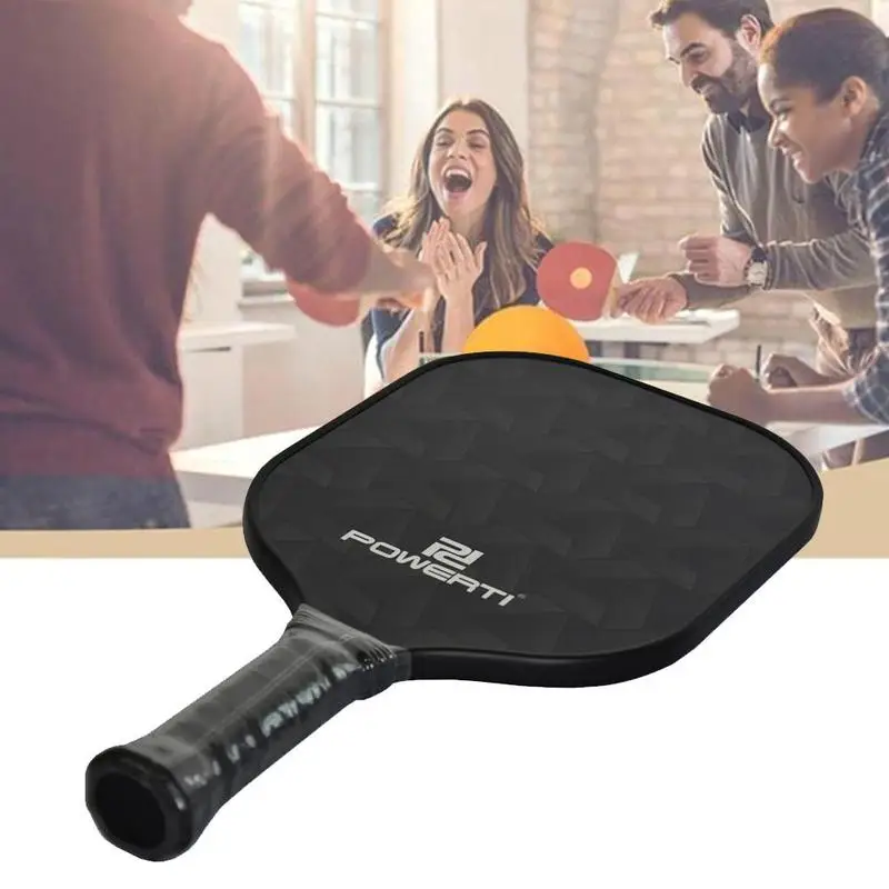 

Professional Carbon Fiber Table Tennis Racket Double Face Pimples-in Rubber 2.15MM Sponge Handle Pong Bat