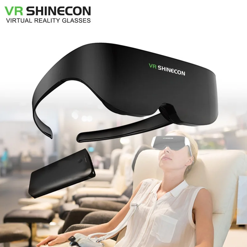 

Shinecon VR AI08 4K Headset Giant Screen Stereo Cinema 3D IMAX Glasses Pro Virtual Reality VR Glasses All-in-one with System