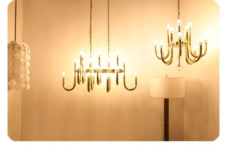 Медный Постмодернистский светильник роскошная хрустальная люстра креативный