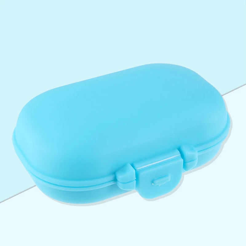Medicine Box Mini Pill Cases Vitamin Pill Tablet Case Portable Travel Medical Box Pill Splitters Travel Accessories - Цвет: Blue