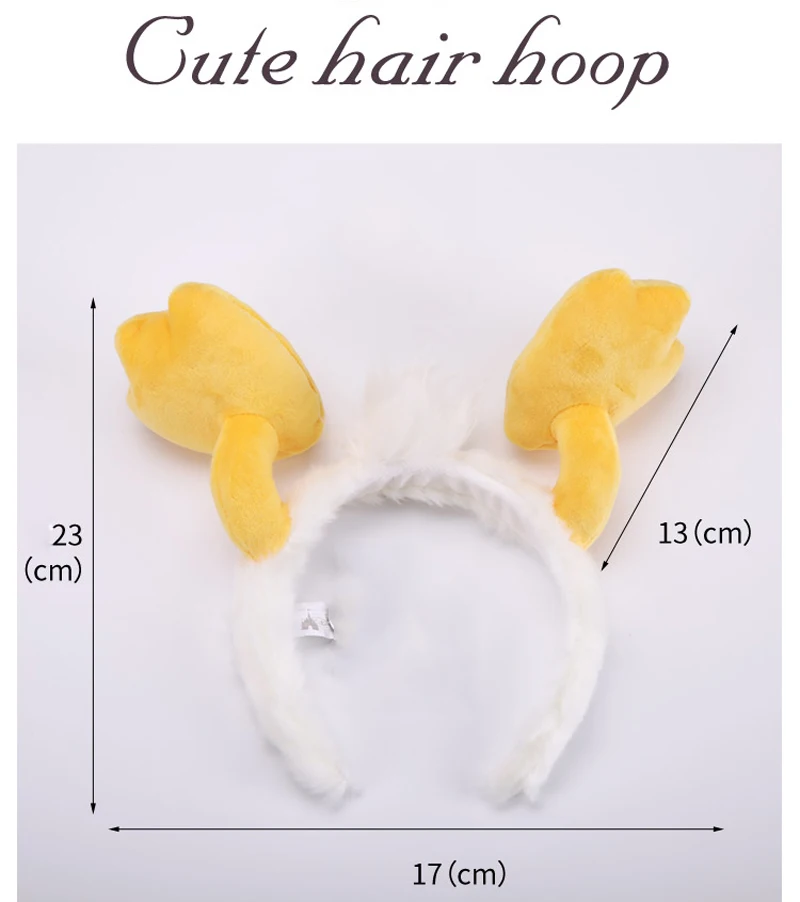 Новинка 3D обруч для волос Минни ладонь Мультяшные уши животных Костюм головная