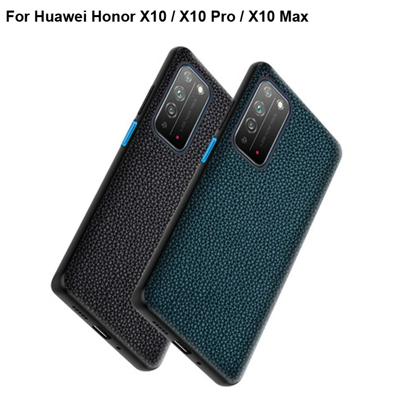 

For Huawei Honor X10 Max Case Luxury Genuine Leather Protective For Huawei Honor X10 Pro Thin Cover Slim casings For Honor X10