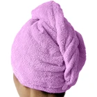 1 шт для сушки волос; Головные уборы шляпа Полотенца быстрой сушки волос Кепки душ Кепки для Для женщин полосатый рисунок супер абсорбент аксессуары для ванной комнаты