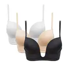 Бюстгальтер пуш-ап с треугольными чашками и открытой спиной