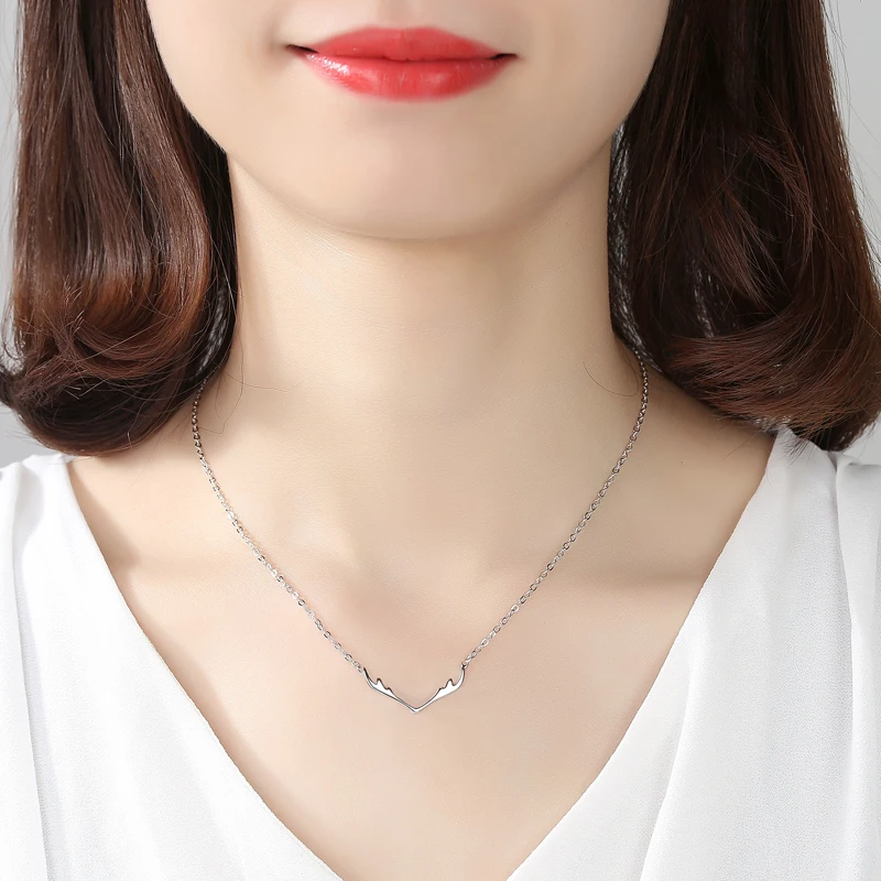 

New Arrivals 925 Sterling Silver antlers Necklaces & Pendants For Women Hot Fashion sterling-silver-jewelry