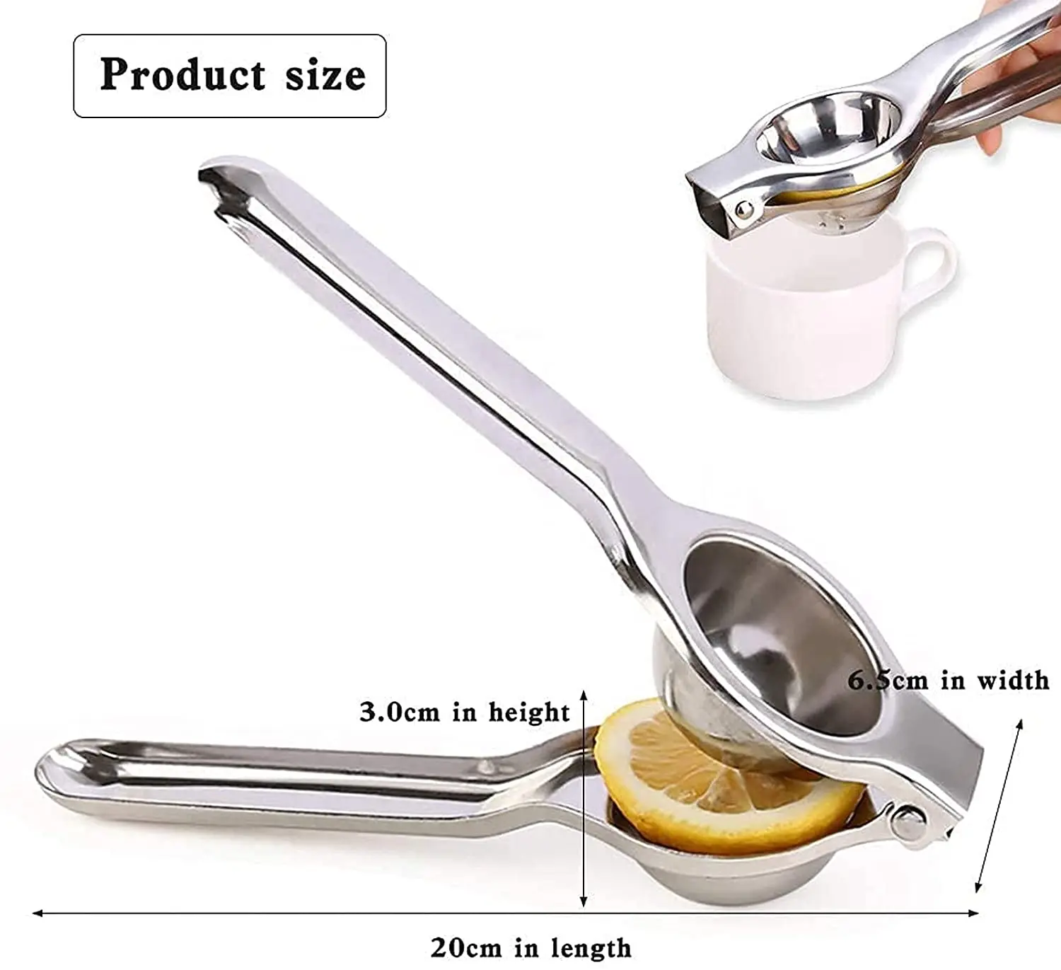 Lemon Squeezer Hand Manual Stainless Steel Fruit Juicer Macine Press Kitchen Tools Mini Blender Gadgets Queezer | Дом и сад