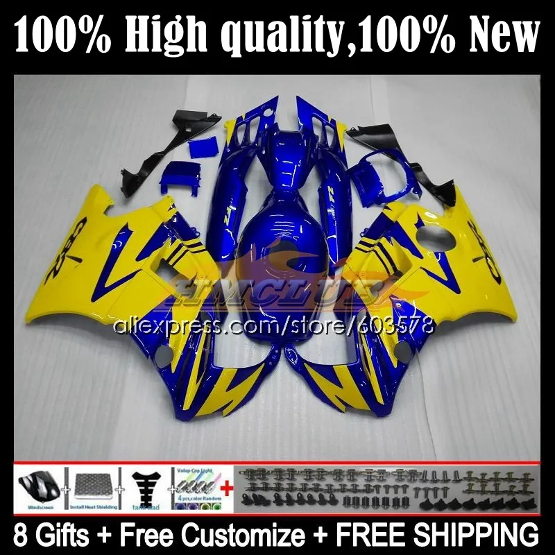 

+ Бак для HONDA CBR 600 F2 FS 1991 1992 1993 1994 10CL.26 CBR 600F2 CBR600FS CBR600F2 CBR600 F2 91 92 93 94, обтекатель, желтый, синий