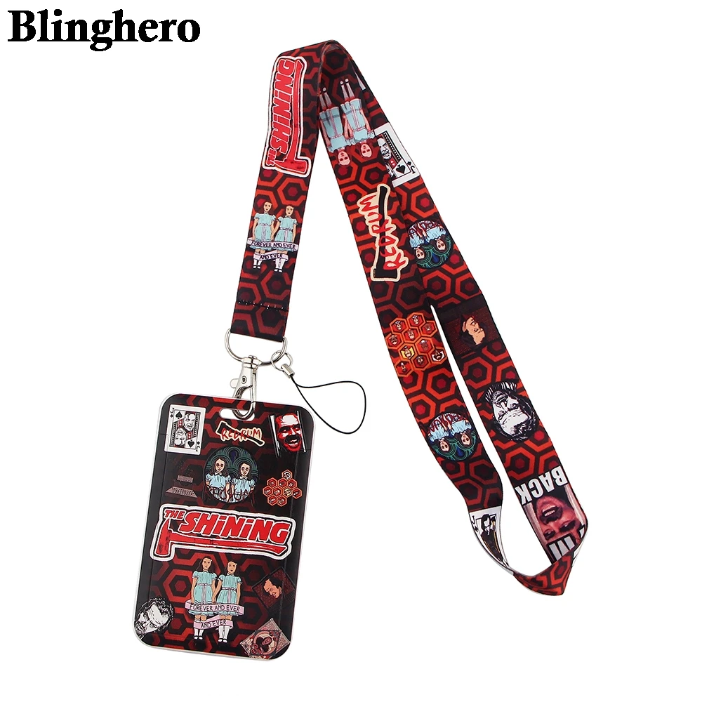 

CB337 Horror Movies Lanyard Credit Card Name ID Holder Bag Student Women Travel Bank Bus Business Card Cover Badge Holder