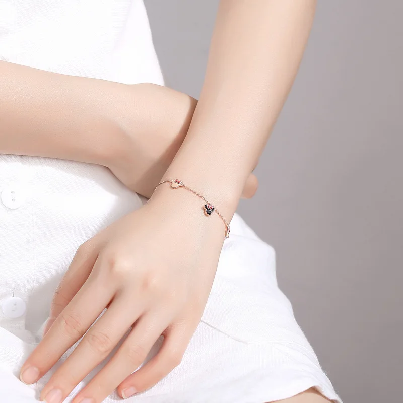 

New 100% Sterling Silver Bracelet Female Non-Mainstream Design Fashion Cool Simple Hand Jewelry