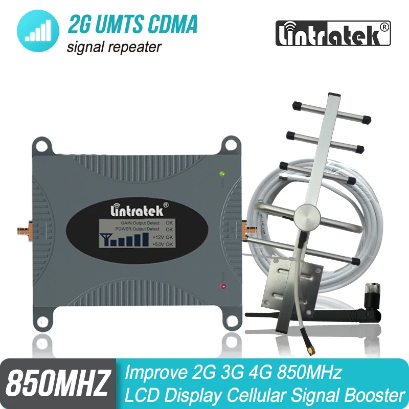 Повторитель сигнала сотовой связи CDMA GSM UMTS 850 МГц 2G/3G/4G Band 5 мобильный телефон