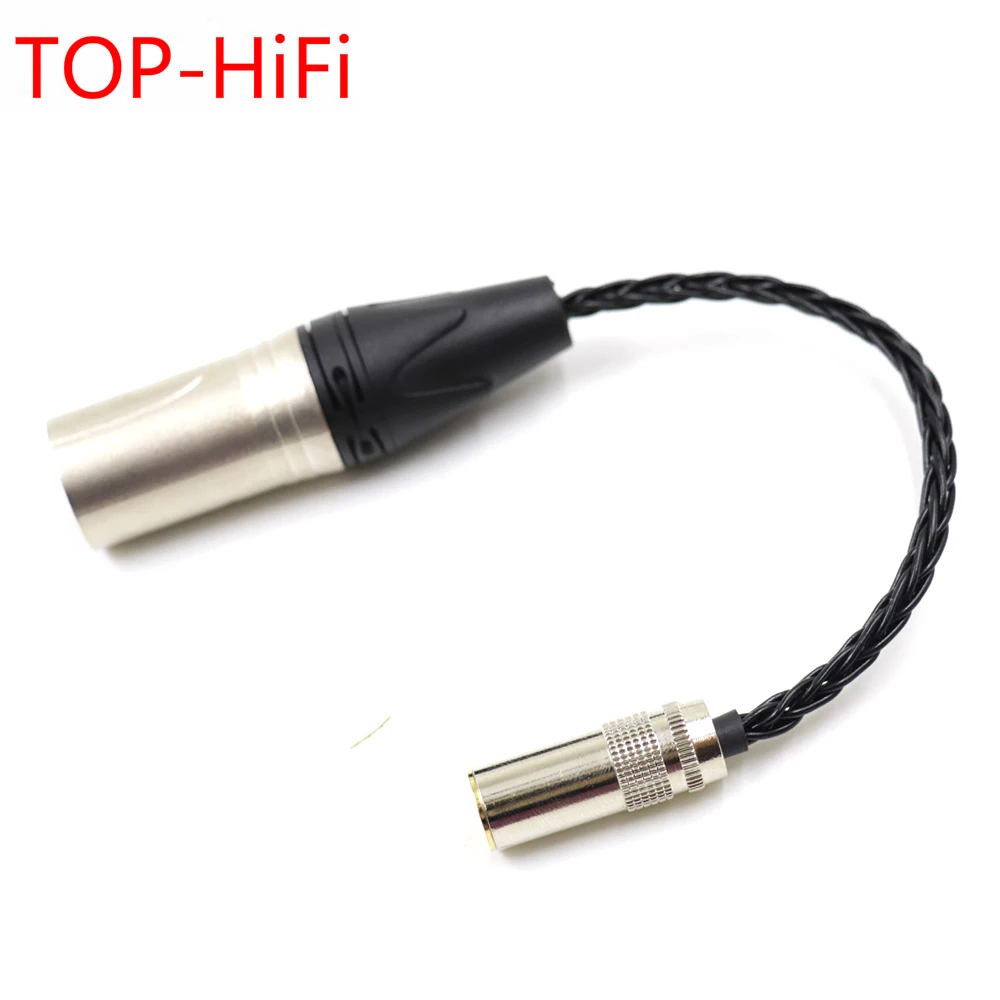 TOP HiFi 7N OCC Серебряный 4 мм Женский к 4pin XLR сбалансированный мужской аудио адаптер