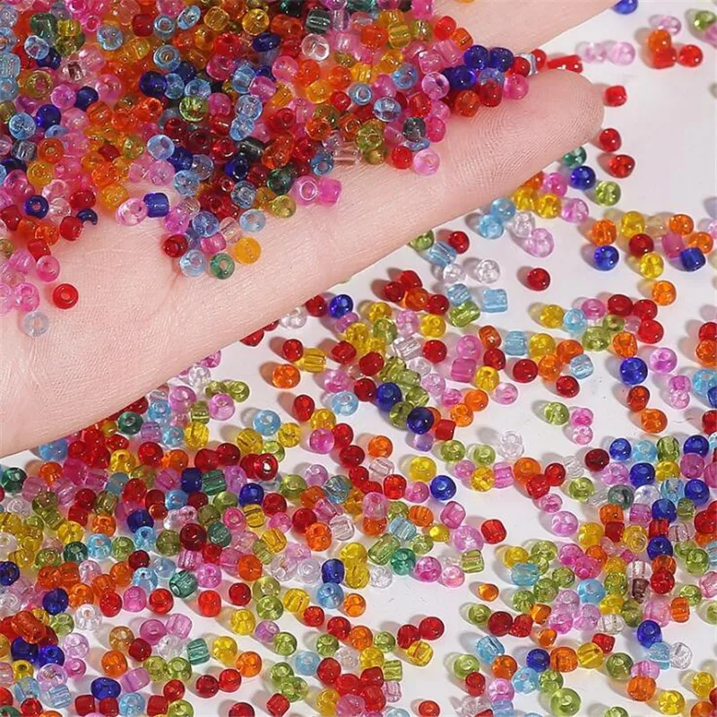 

2mm 3mm 4mm Transparent Glass Rice Beads 720pcs 2mm Multi-Color Loose Beads For DIY Handmade Bracelet Necklace Accessories