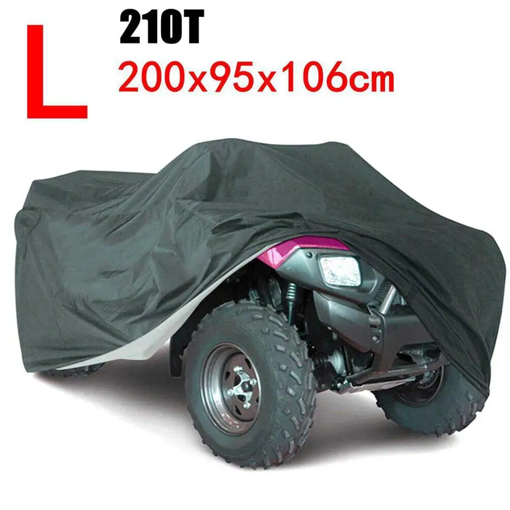Квадроцикл ATV Чехол черный M/XL 190T водонепроницаемый чехол квадроцикл ATV автомобиль скутер Мотоцикл Универсальный - Цвет: L