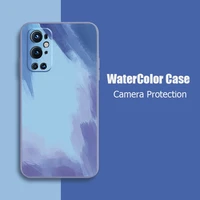 watercolor soft tpu silicone phone case for oneplus one plus 8 9 pro 8t 9r nord 2 5g colorful back cover