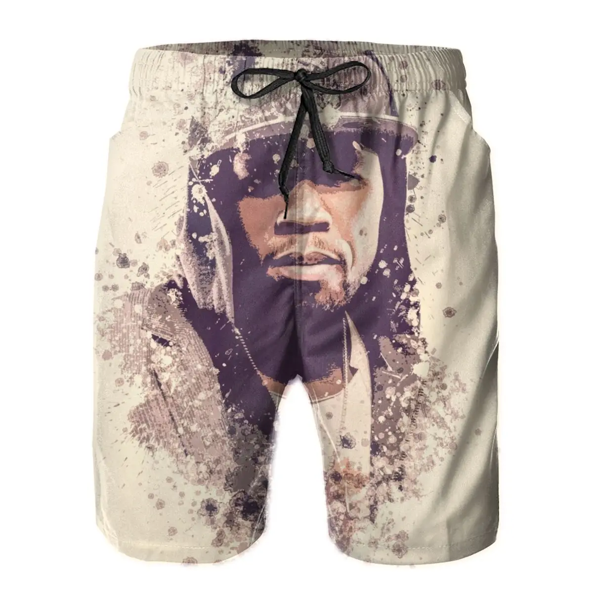 

Mens Pants 50 Cent Splatter Painting Beach Board Swim Trunks Sport Quick Dry Mesh Casual Pretty Casual club Short for Adult