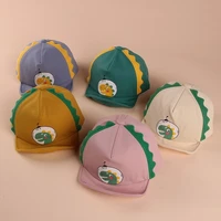 5 colors optional childrens sunshade baseball cap baby cotton printed dinosaur sun hat