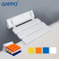 gappo wall mounted shower seats bathroom folding seat bathroom stool toilet folding shower seat waiting bath chair spa chair