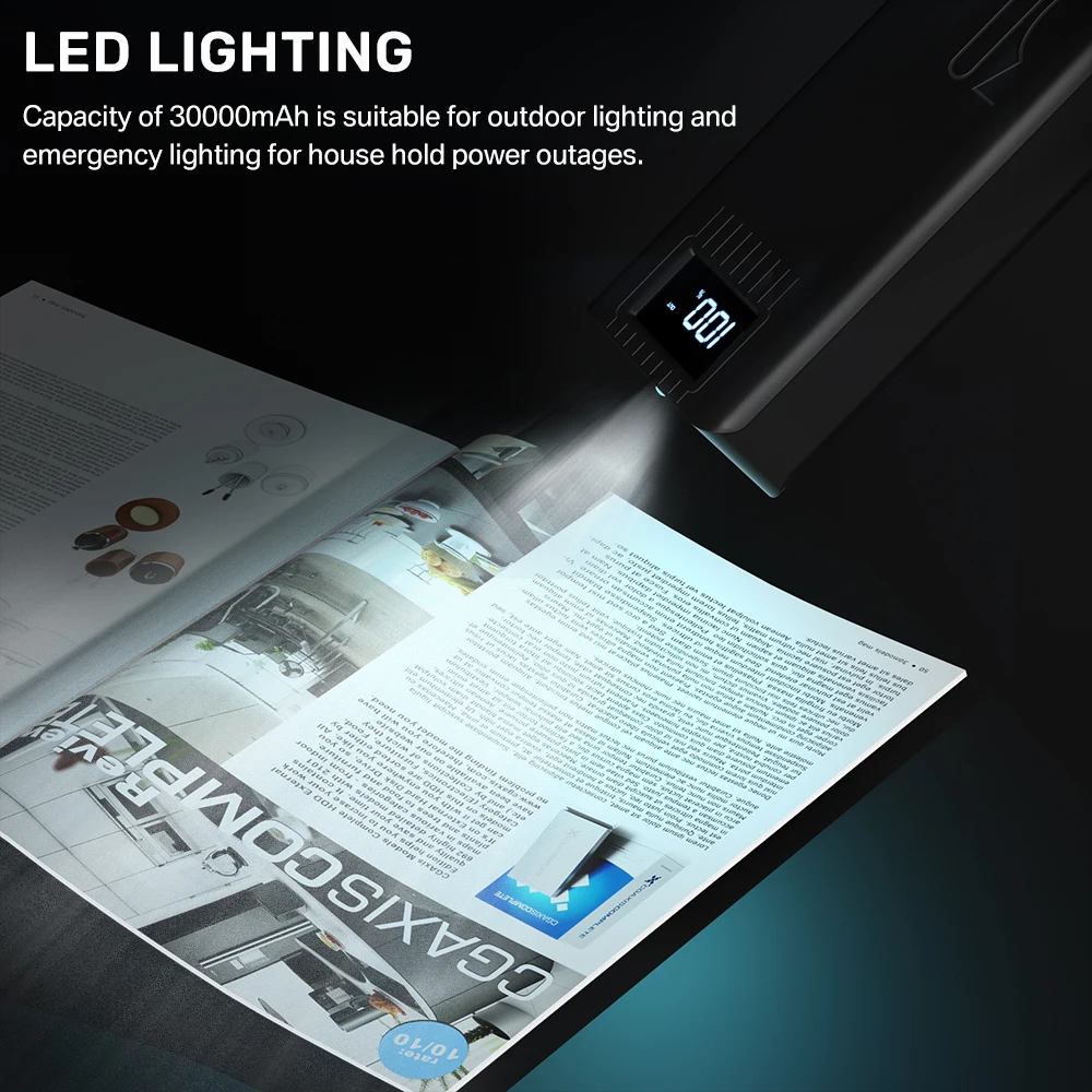 power bank 30000mah portable charger wiht led display powerbank 30000 mah for iphone x xiaomi external battery charger poverbank free global shipping