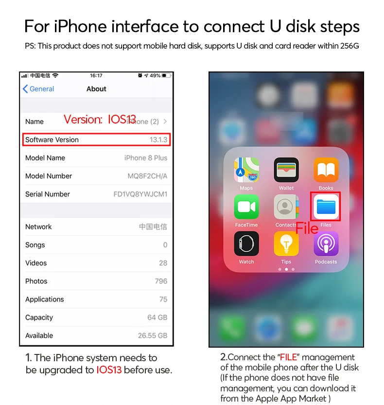 Многофункциональный UTHAI C16 для iphone X 8 Plus кардридер и адаптер интерфейса Lightning для iphone XS MAX