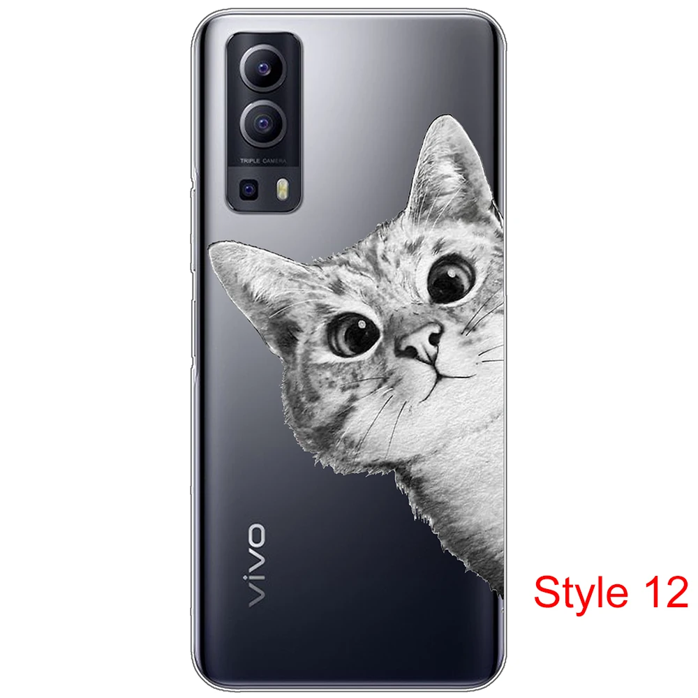 Чехол для Vivo Y52 5G Мягкий Силиконовый ТПУ 6,58 дюйма Прозрачный  Ультратонкий Роскошный женский чехол противоударный нескользящий бампер |  AliExpress