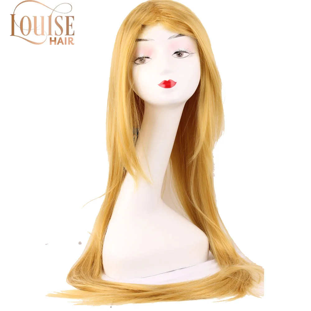 Парик для косплея Louise Hair длиной 120 см прямые бежевые светлые синтетические волосы