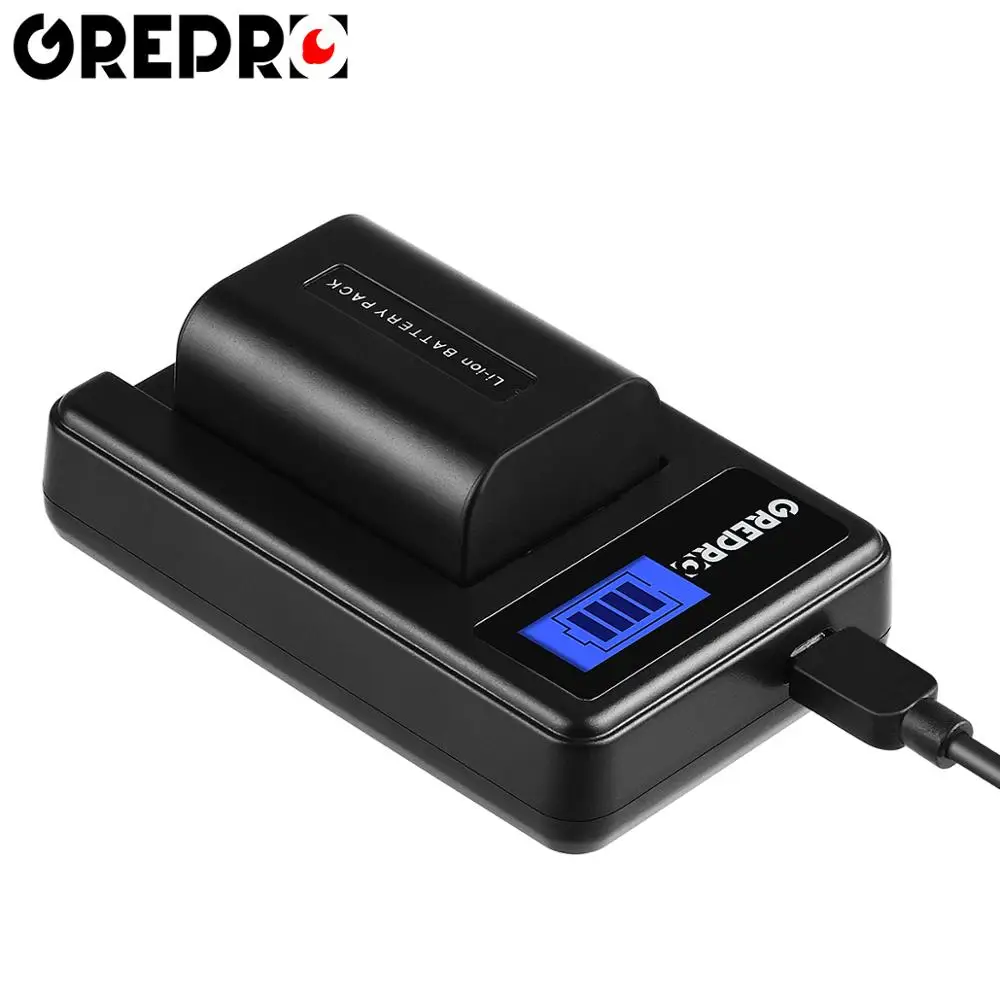 

1300mAh NP-FV50 NP FV50 Battery with LCD USB NPFV50 Charger for SONY HDR CX390 290E PJ510 XR260 CX700E PJ50E 30E SR68 820E 790E