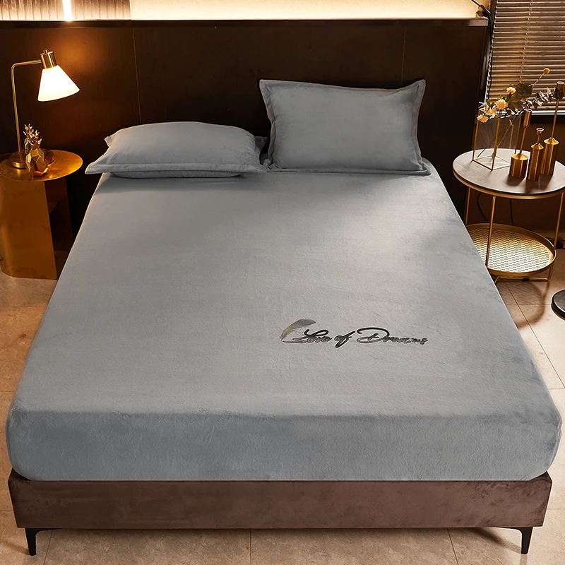 

Однотонные простыни 90, антибактериальный наматрасник для двуспальной кровати, протектор чехла, двуспальный размер, наволочка в комплект не...