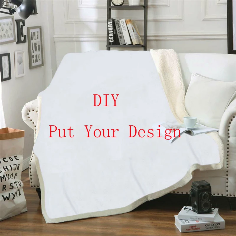 

Fashion Personality Pattern DIY Customized Blankets Anime Bedspread for Plush Blanket Sofa Quilt 3D Print Travel Youth Blanket