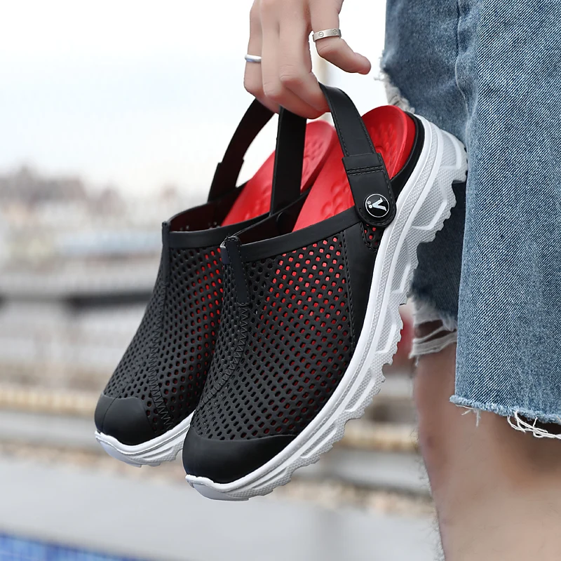 Мужская обувь Повседневная без шнуровки и молнии на Сабо 2020 новый летний сад с