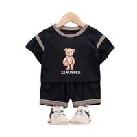 kids infant cotton clothing summer baby boys cartoon clothes children girls fashion t shirt shorts 2pcssets toddler tracksuits