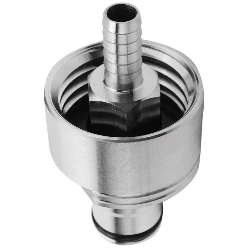 

2Pcs/Lot 304 Stainless Steel Carbonation Cap 5/16 Inch Barb, Ball Lock Type, Fit Soft Drink PET Bottles, Homebrew Kegging